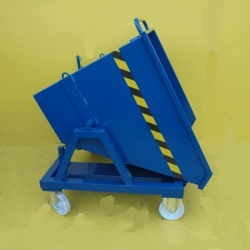 Roll Forward tipping Skip In Use