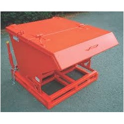 2 part folding steel lid for tipping skips