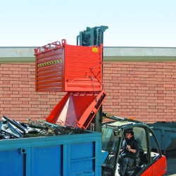 Single Door Bottom Opening Skip 1370 litre