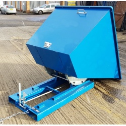 TS110 Tipping Skip for Fork Lifts tipped