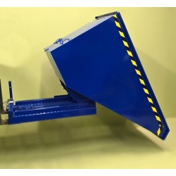 Tipping Skip Tip Container TUFF 1600 litre  Tipped on Forklift