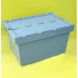 Grey Plastic Tote Box