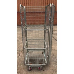 4 Sided Roll Cage with Two Shelves