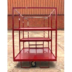 Used Picking Trolley With Shelf and Steps