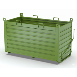 Heavy Duty Drop Bottom Skip, Bottom Opening Container, Skip