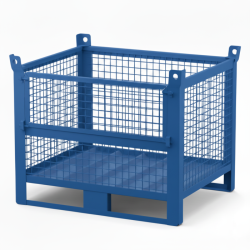Heavy Duty Wire Mesh Stillage with Half Drop Front 1000kg 