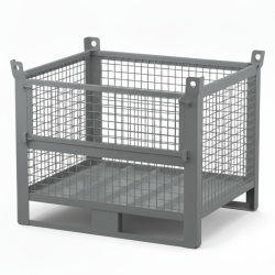 Heavy Duty Wire Mesh Stillage with Half Drop Front 1000kg 