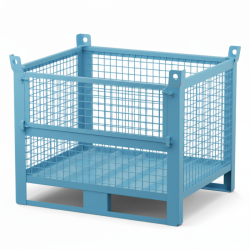 Heavy Duty Wire Mesh Stillage with Half Drop Front 1000kg 