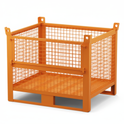 Heavy Duty Wire Mesh Stillage with Half Drop Front 1000kg 