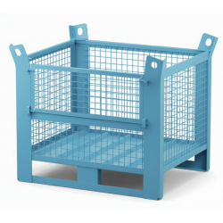Heavy Duty Wire Mesh Stillage with Half Drop Front 1500kg 