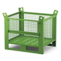 Heavy Duty Wire Mesh Stillage with Half Drop Front 1500kg 