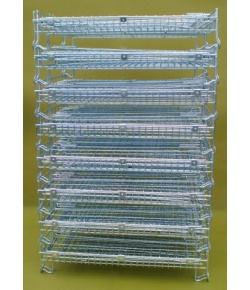 Folding Pallet Cage Stacked