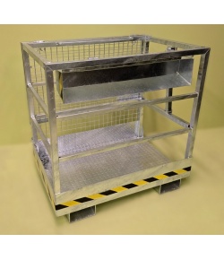 Fork Truck Safety Cage 2 Man Galvanized Folded WP305