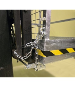 Fork Truck Safety Cage 2 Man Galvanized on Fork Litf WP305