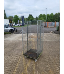 Second Hand 2 Sided Mesh Shelf Trolley
