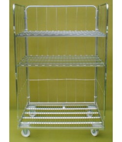 Jumbo Demountable Roll Pallet with Two Shelves