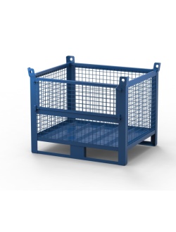Heavy Duty Wire Mesh Stillage with Half Drop Front 1000kg 