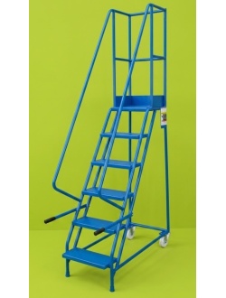 Budget Narrow Aisle 6 Step Warehouse Ladder