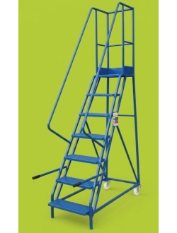 7 Step Mobile Ladder Narrow Aisle