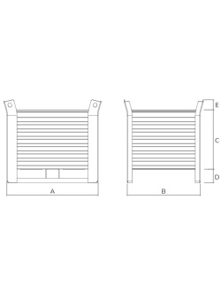 Heavy Duty Stillage with Skids 2000kg Drawing
