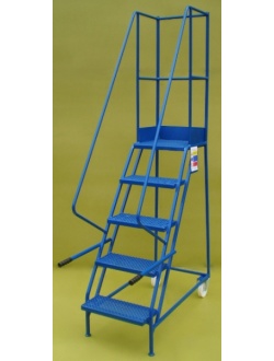 mobile steps budget narrow ailse 5 step ladder