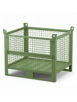 Heavy Duty Wire Mesh Stillage with Half Drop Front 1000kg 