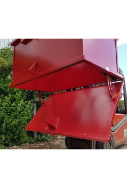 TITAN Drop Bottom Skip 1.5m³ Heavy Duty Bin Open Drop Base