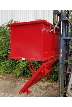 TITAN Drop Bottom Skip 1.5m³ Heavy Duty Bin Opening Drop Base