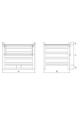 Heavy Duty Stillage 1000kg Drawing