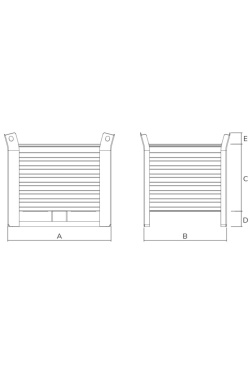 Heavy Duty Stillage with Skids 2000kg Drawing
