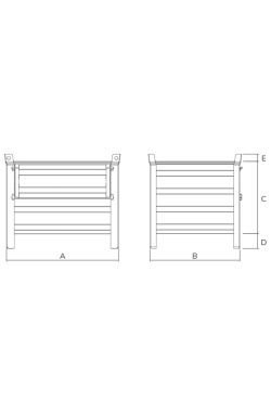 Standard Stillage with Half Drop Front 800kg Drawing