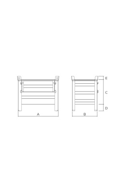 Standard Stillage with Half Drop Front 600kg Drawing
