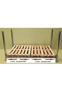 M3 Base with Posts Fitting 2 UK Pallets