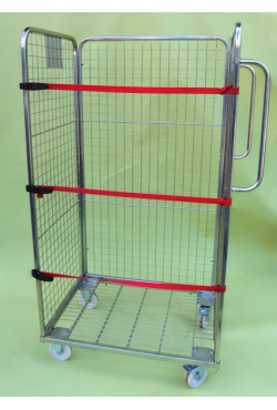 3 Sided Merchandising Trolley with straps