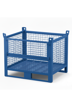 Heavy Duty Wire Mesh Stillage with Half Drop Front 1000kg 