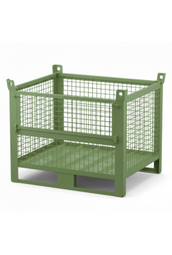 Heavy Duty Wire Mesh Stillage with Half Drop Front 1000kg 