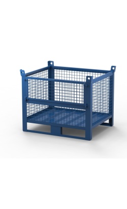 Heavy Duty Wire Mesh Stillage with Half Drop Front 1000kg 