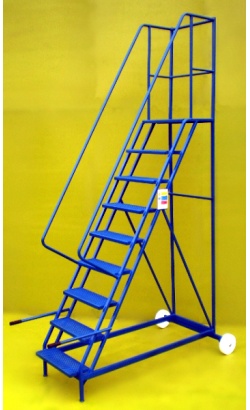 Mobile warehouse budget 9 step ladders