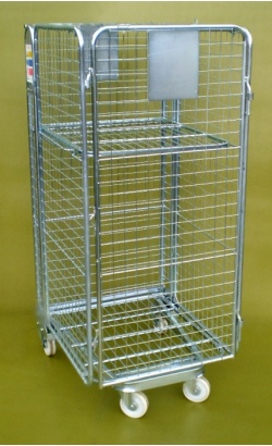 4 Sided Mesh Infill A Frame Roll Pallet Single Door trolley