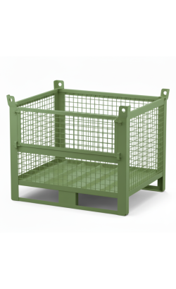 Heavy Duty Wire Mesh Stillage with Half Drop Front 1000kg 