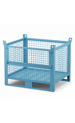 Heavy Duty Wire Mesh Stillage with Half Drop Front 1000kg 