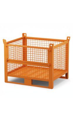 Heavy Duty Wire Mesh Stillage with Half Drop Front 1000kg 