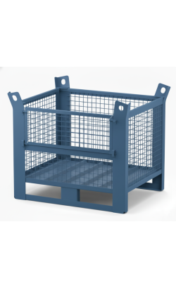 Heavy Duty Wire Mesh Stillage with Half Drop Front 1500kg 