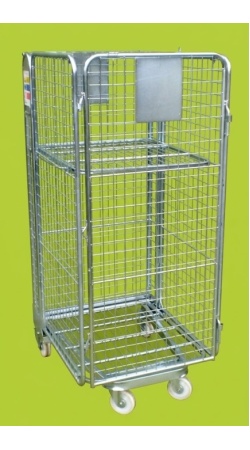 4 Sided Mesh Infill A Frame Roll Pallet Single Door trolley