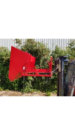 Heavy Duty Tipping Skip with Tilt Bin Lever 050 Titan Heavy Duty Forklift Open