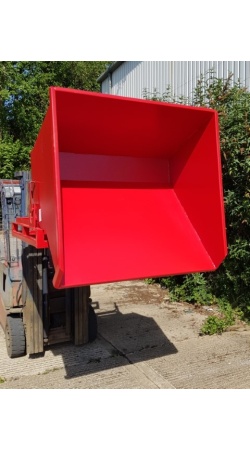 Heavy Duty Tipping Skip with Roll forward skip bin 075 forklift skip