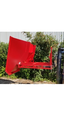 Heavy Duty Tipping Skip with Roll forward skip tilt bin 113 forklift open