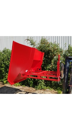 Heavy Duty Tipping Skip with Roll forward skip tilt bin 130 forklift open