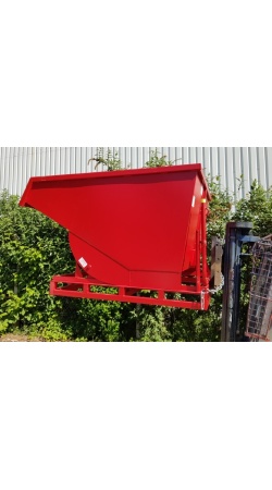 Heavy Duty Tipping Skip with Roll forward skip tilt bin 175 forklift closed