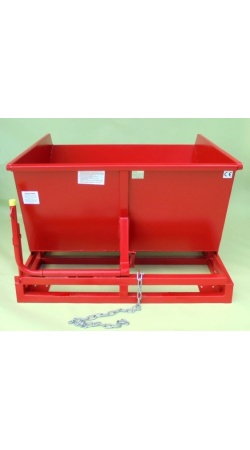 Heavy Duty Tipping Skip with Roll forward skip bin 075 safety chains